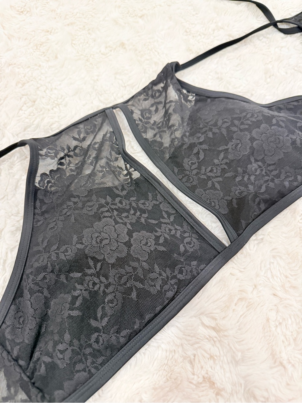 Lace Black Swimsuit- Bikini Large